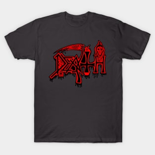 The motif that pays homage to the death metal band T-Shirt